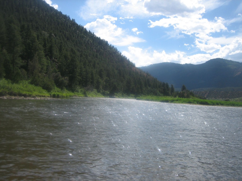 Scenic shot a few miles downriver from where we camped.