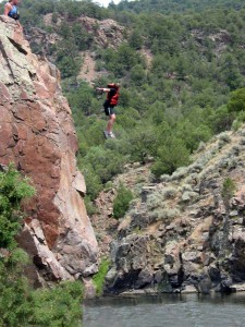 cliff jumping