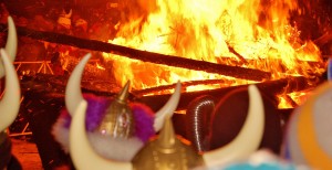 Breckenridge Ullr Fest bonfire