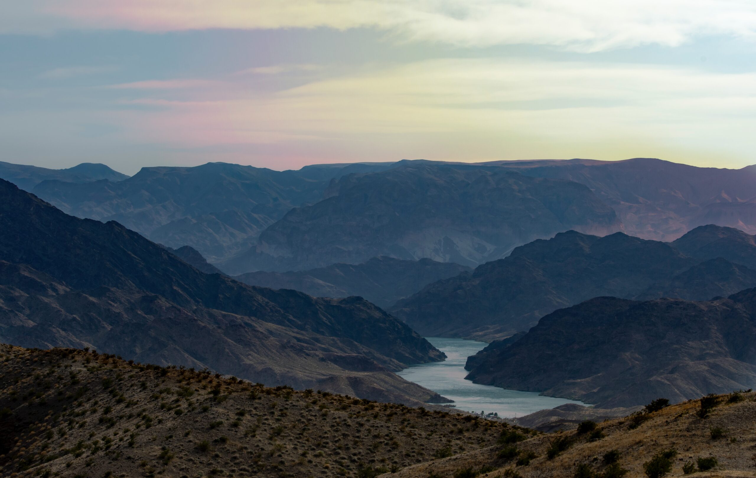 Colorado River at sunset